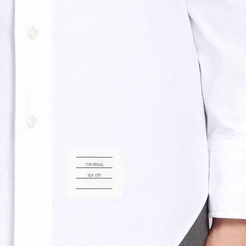 Áo Sơ Mi Grosgrain Armband Oxford Shirt White Size XXS-4