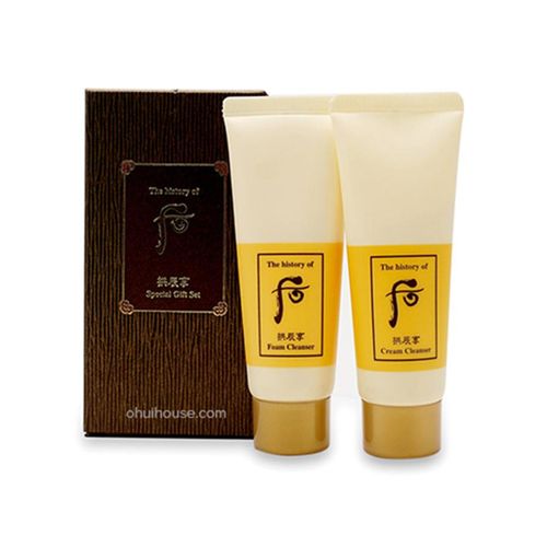 Cặp Sữa Rửa Mặt Và Tẩy Trang Cấp Ẩm Whoo Gong Jin Hyang Cleanser Special Gift Kit