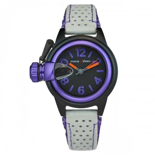 Đồng Hồ Nữ MS511F MANGOSTEEN SEOUL Hàn Quốc Dây Da Tổng Hợp (Tím)