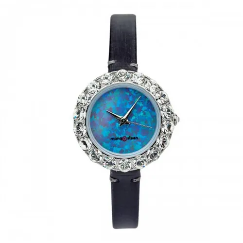 Đồng Hồ Nữ MS512E MANGOSTEEN SEOUL Hàn Quốc Dây Da (Xanh Đen)