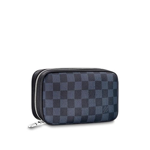 Ví Nam Louis Vuitton LV Zippy Soft Damier Cobalt Canvans Small Leather Goods-1