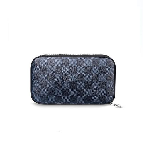 Ví Nam Louis Vuitton LV Zippy Soft Damier Cobalt Canvans Small Leather Goods