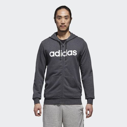 Áo Adidas M Sport Inspired Linear Logo Zip Hoodie Dark Grey Heather  DM4286 Size M