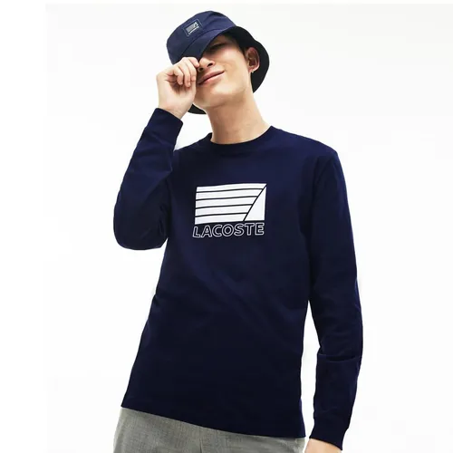 Áo Lacoste Men's Crew Neck Cotton T-shirt Navy Blue - Thời trang - Vua Hàng Hiệu