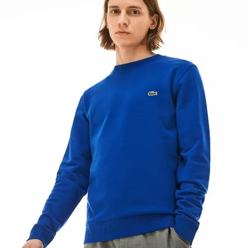 Thời trang - Áo Lacoste Men's Crew Neck Fleece Sweatshirt Blue - Vua Hàng Hiệu