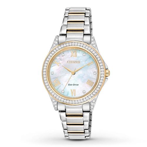 Đồng Hồ Nữ Citizen POV Eco-Drive Mother Of Pearl Dial Ladies Watch EM0234-59D-4
