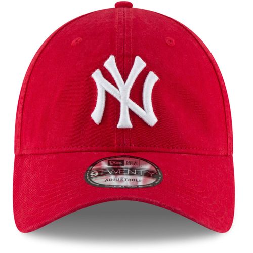 Mũ MLB Men's New York Yankees New Era Red Core Classic Secondary 9TWENTY Adjustable Hat-1