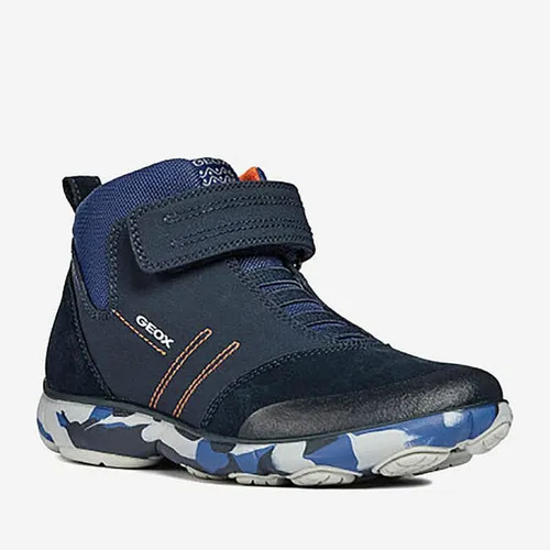 Sneakers Bé Trai Geox J NEBULA B. B SUEDE+MESH Màu Xanh Navy Size 35
