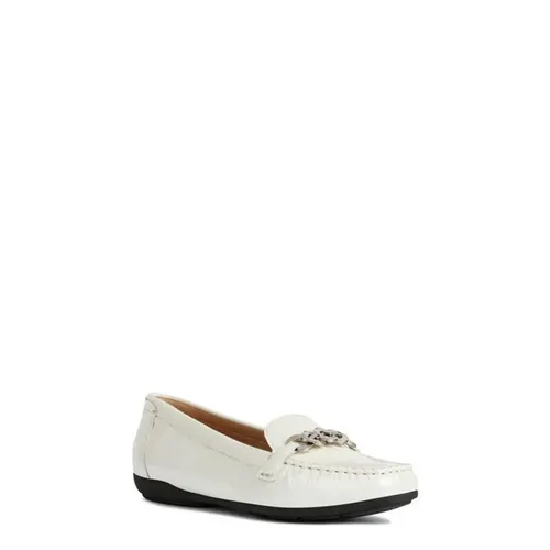 Giày Bệt Nữ Geox Annytah Moc A NAPLACK LEA D92BMA Màu Trắng Size 38