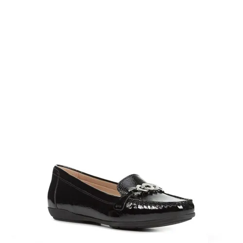 Giày Bệt Nữ Geox Annytah Moc A NAPLACK LEA D92BMA Màu Đen Size 36