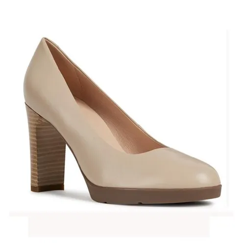 Giày Cao Gót Geox D ANNYA H. A NAP.GOA.LEA 6.5cm Màu Be Size 39