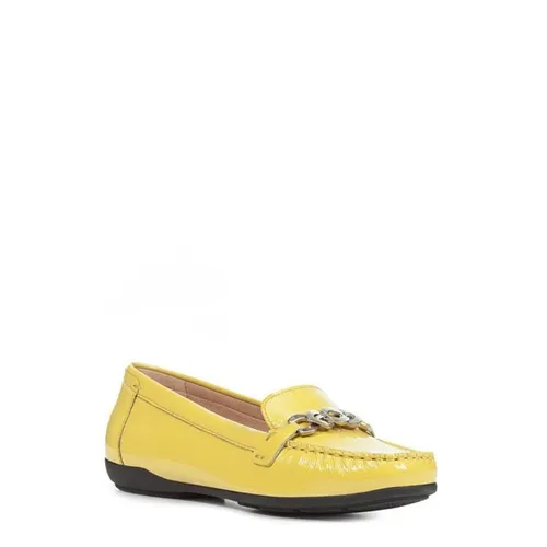 Giày Bệt Nữ Geox Annytah Moc A NAPLACK LEA D92BMA Màu Vàng Size 38