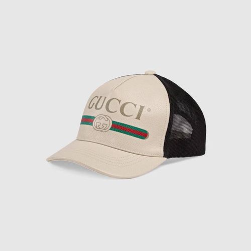Mũ Gucci Print Leather Baseball Hat Size XL-3