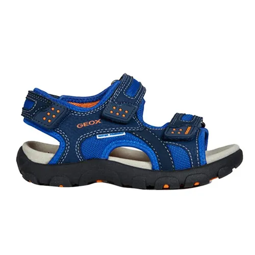 Sandals Bé Trai Geox J S.STRADA B MESH+PRINT.DBK Màu Xanh Navy Size 33