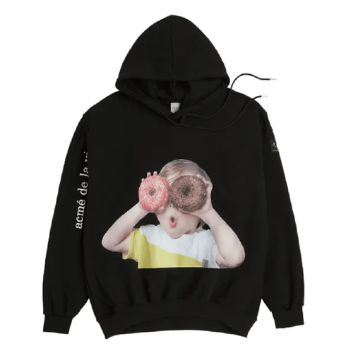 Áo Hoodie Acmé De La Vie ADLV Baby Face Donut 1 Màu Đen Size 1 - Thời trang - Vua Hàng Hiệu