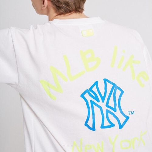 Áo Phông New York Yankees MLB Like Short Sleeve T - Shirt Trắng Size 90-2