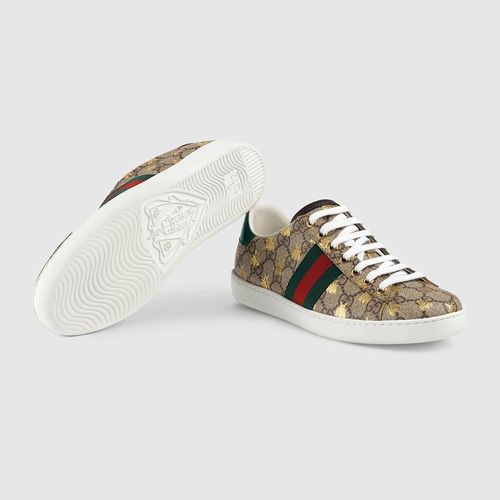 Giày Gucci Unisex Ace GG Supreme Sneaker With Bees-4