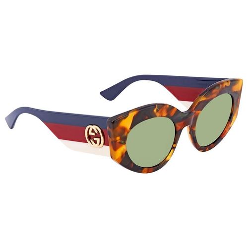Kính Mát Gucci Green Cat Eye Ladies Sunglasses GG0275S 004 50