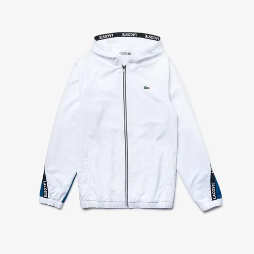 Áo Khoác Thể Thao Lacoste Sport Hai Tông Màu Trắng - Xanh Size S