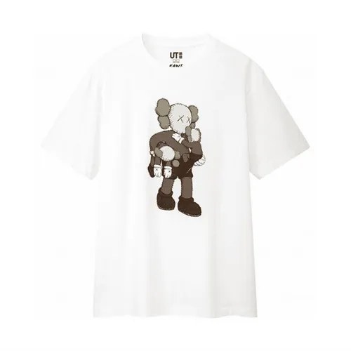 Áo Phông Kaws x Uniqlo UT Họa Tiết Nâu Cho Mùa Hè Size L