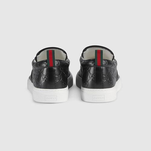 Giày Men's Gucci Signature Slip-On Sneaker Màu Đen Size 40.5-1