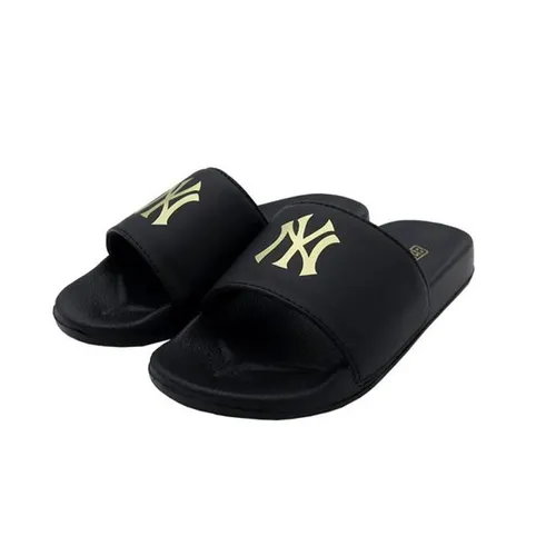 Dép Unisex MLB Đen Logo Vàng Size 41