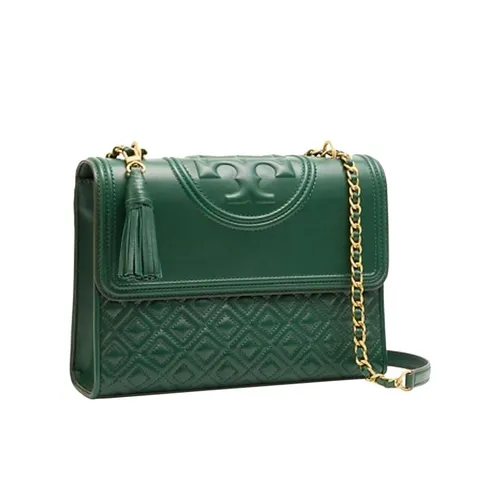 Túi Xách Tory Burch Fleming Convertible Shoulder/Cross Màu Xanh Green