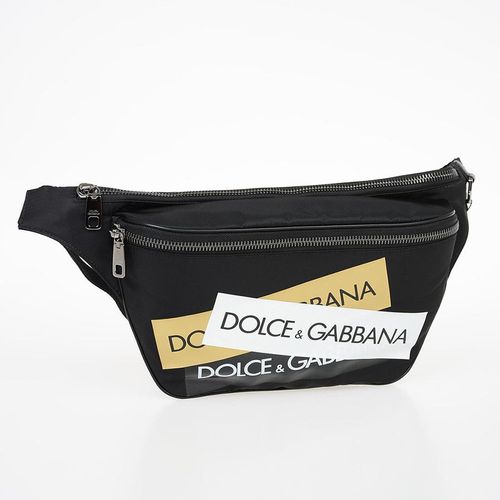 Túi Đeo Hông Nam Dolce & Gabbana D&G Fabric Beltbag Màu Đen Cho Nam-1