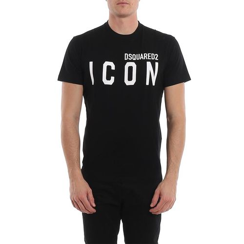 Áo Phông DSquared2 Icon Print Black Jersey T-Shirt S79GC0003S23009 Màu Đen Size L-1