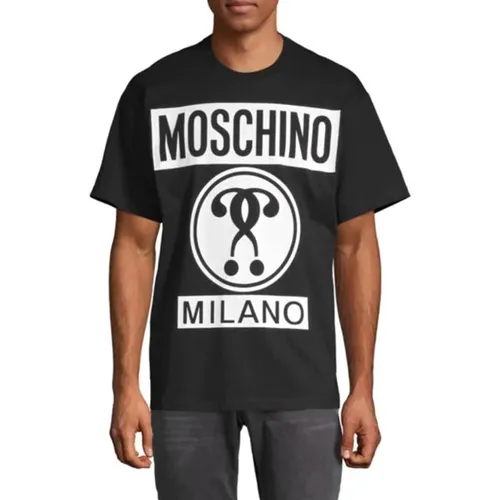 Thời trang Đen - Áo Phông Moschino Logo Graphic T-Shirt - Vua Hàng Hiệu