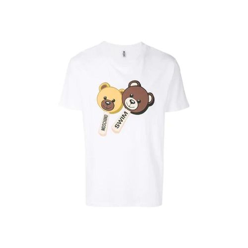 Áo Phông Moschino Swim T-shirt - Farfetch Màu Trắng
