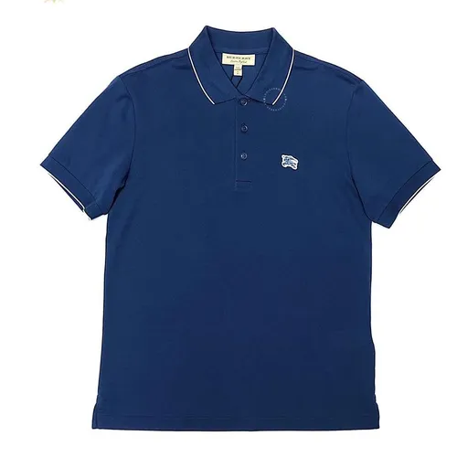 Áo Polo Burberry London England Short Sleeve Polo In Steet Màu Xanh Blue