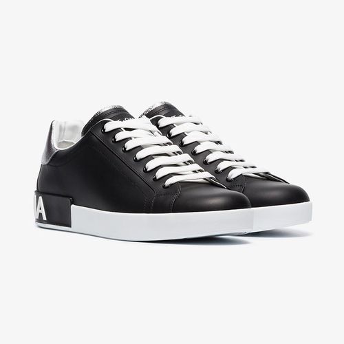 Giày Thể Thao Dolce & Gabbana Portofino Sneakers New SS2020 Màu Đen