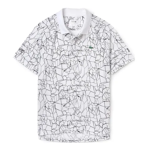Áo Polo Lacoste Men's Sport Print Jersey Polo x Novak Djokovic on Court Premium Edition Màu Trắng - Thời trang - Vua Hàng Hiệu