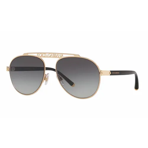 Kính Mát Dolce & Gabbana D&G DG2235 Gold / Grey Gradient Lens - Kính mắt - Vua Hàng Hiệu