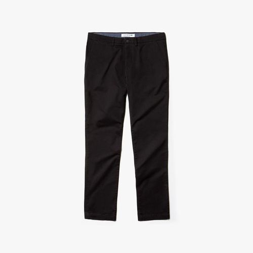 Quần Nam Lacoste Men's Slim Fit Stretch Gabardine Chino Pants HH 4601-00-031 Màu Đen Size US 32-1