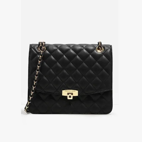 Túi Đeo Vai Nữ Charles & Keith CNK CK2-70150587 Quilted Clutch Màu Đen