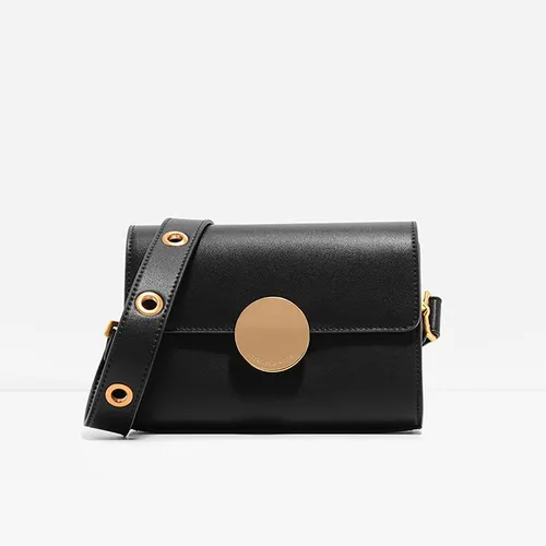 Túi Đeo Vai Nữ Charles & Keith CNK Grommet Sling Bag CK2-80680466 Màu Đen