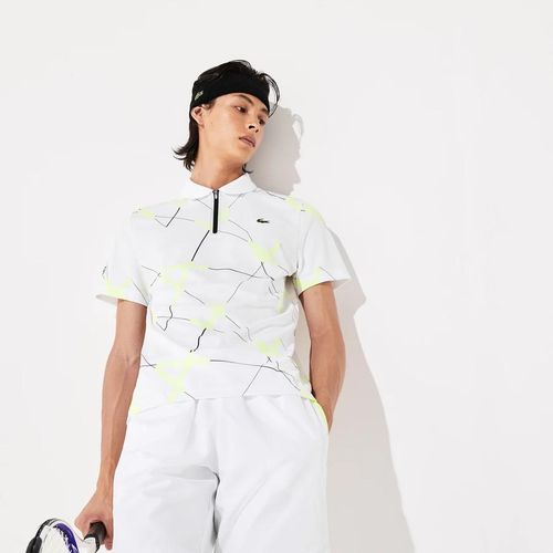 Áo  Lacoste Men's Sport Graphic Print Breathable Piqué Tennis Polo Shirt Size S-6