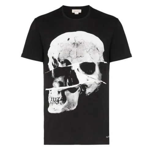 Áo Phông Alexander Mcqueen Skull Print T-Shirt Màu Đen