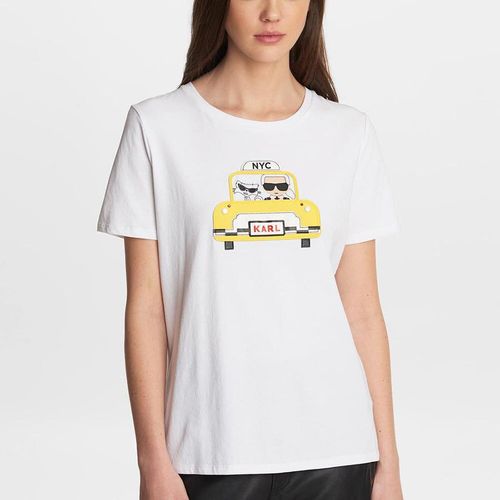 Áo Phông Karl Lagerfeld Taxi Cab Karl Tee Màu Trắng-3