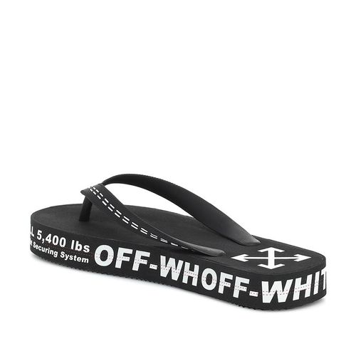 Dép Xỏ Ngón Off-White Logo Embossed Flip Flops Màu Đen-3
