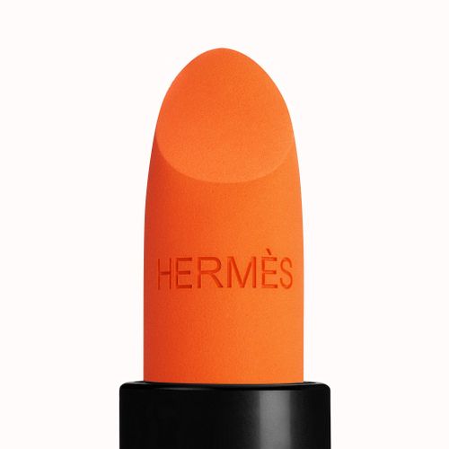 Son Rouge Hermès Matte Lipstick 33 - Orange Boite, cam tươi-3