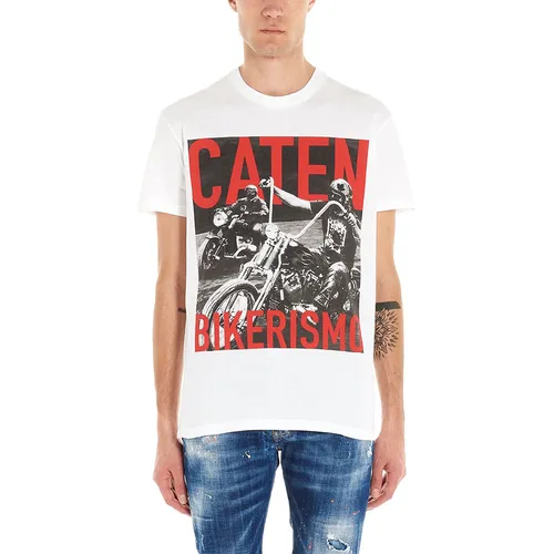 Áo Phông Dsquared2 Bikerismo T-Shirt Màu Trắng - Thời trang - Vua Hàng Hiệu