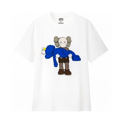 Áo Phông Kaws x Uniqlo UT Họa Tiết Xanh Size XS