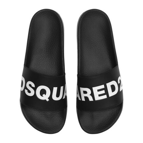 Dép Dsquared2 Logo Rubber Slide Sandals FFM0101 17200001-M063 Màu Đen Size 39