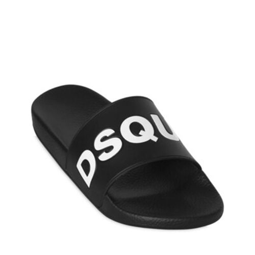 Dép Dsquared2 Logo Rubber Slide Sandals FFM0101 17200001-M063 Màu Đen Size 39-4