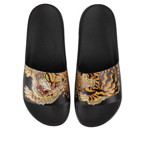 Dép Dsquared2 Tiger Print Slides Màu Đen Size 39