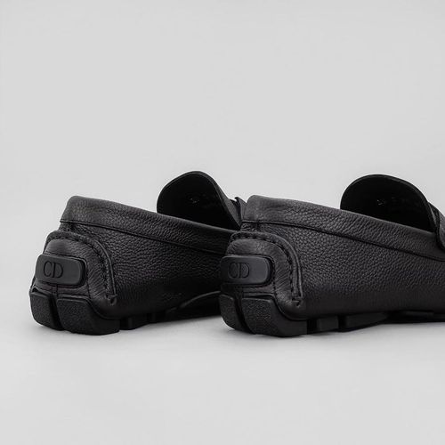 Giày Lười Nam Dior Black Calfskin Mocasin Màu Đen-2