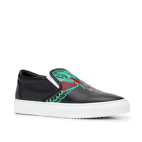 Giày Marcelo Burlon County Of Milan Embroidered Wings Slip-On Sneakers Màu Đen-3